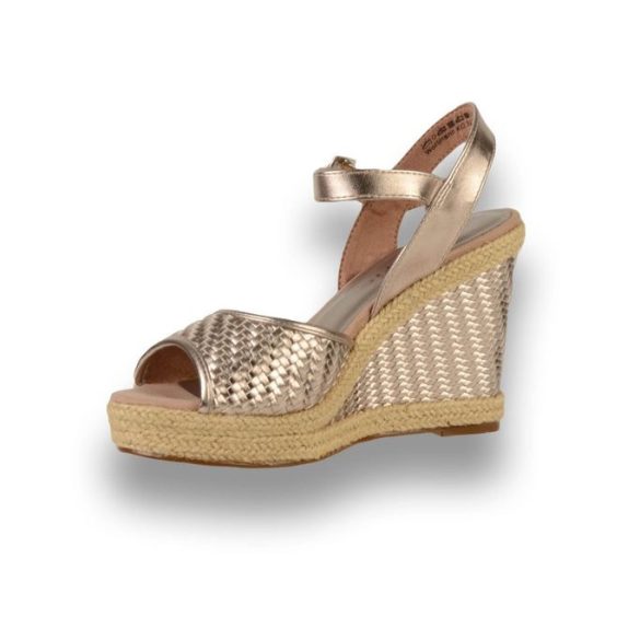 Tamaris sale espadrilles gold