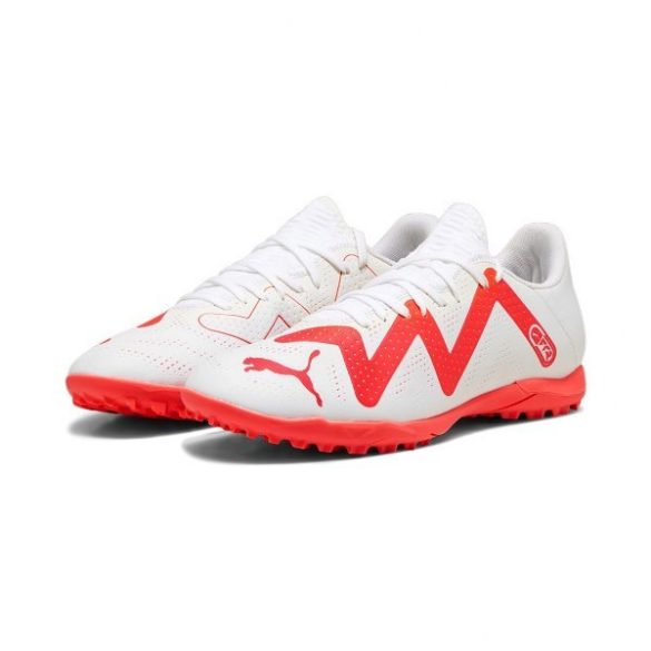 Puma FUTURE PLAY TT PUMA White-Fire Orchid Férfi foci cipő - SM-107381-01