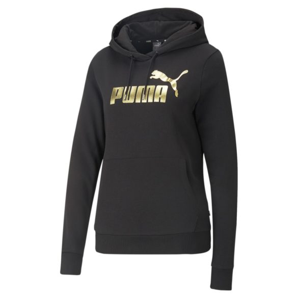 Puma ESS+ Metallic Logo Hoodie Női pulóver - SM-849096-01